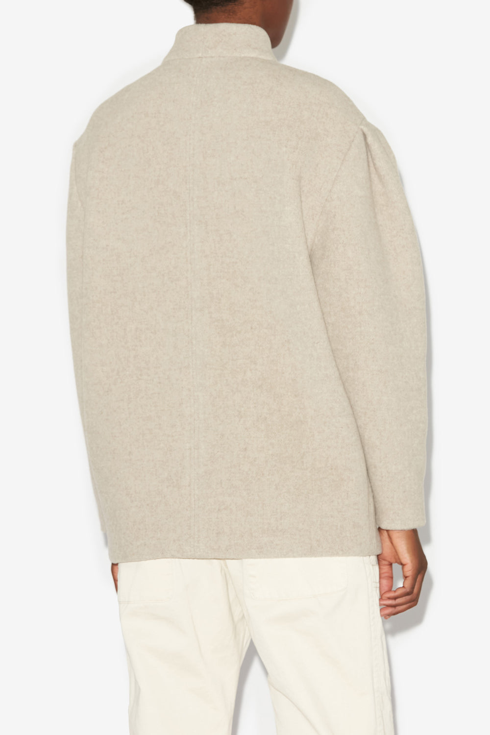 Jabadi wool blend jacket - Ecru - Woman - 4