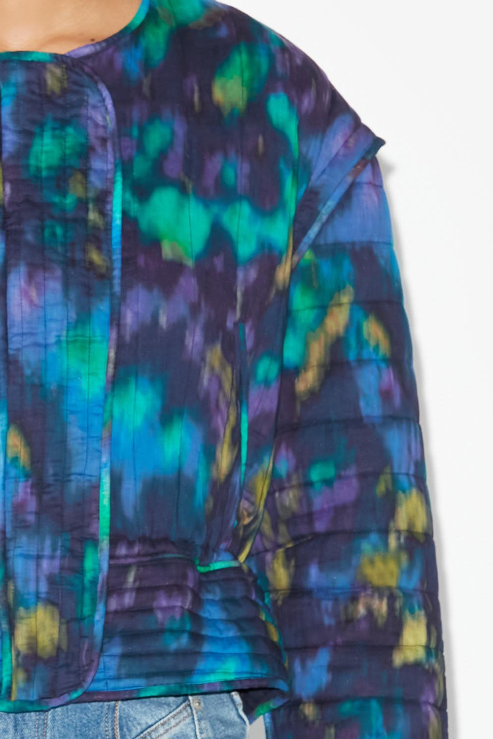 Gelio quilted jacket - Blue-green - Woman - 2