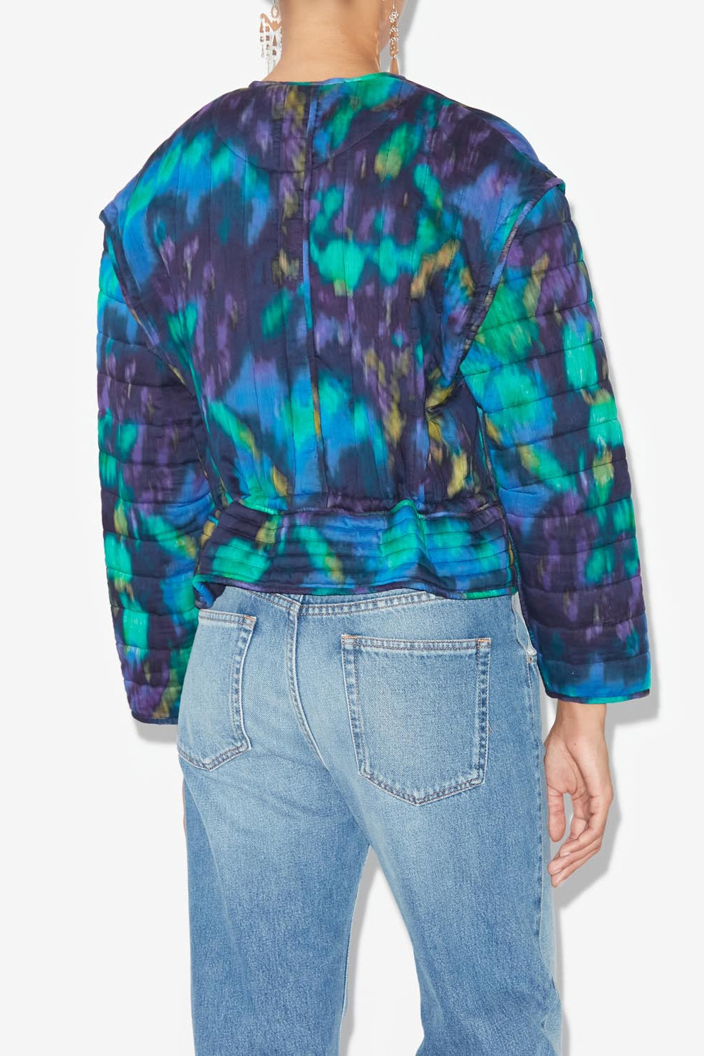 Gelio quilted jacket - Blue-green - Woman - 4