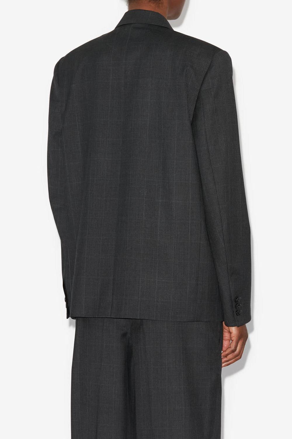 Veste blazer croisée à col revers kléro - Anthracite - Woman - 5