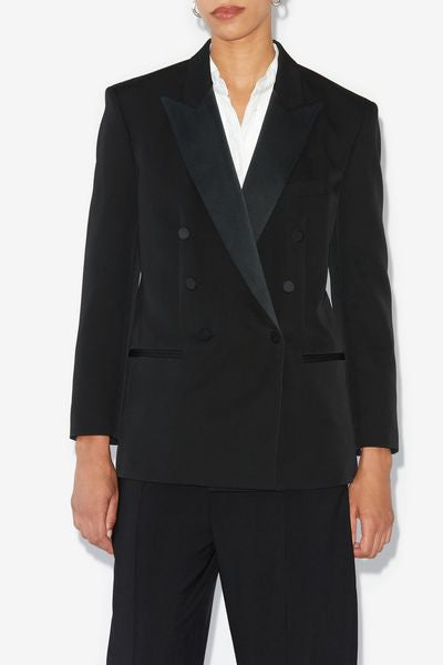 Peagan plain wool jacket - Black - Woman - 8