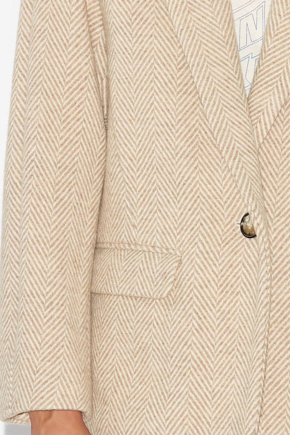 Graphic wool jacket adilinko - Toffee - Woman - 3