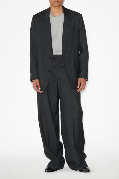 Nolan glen plaid wool suit jacket - Anthracite - Man - 4