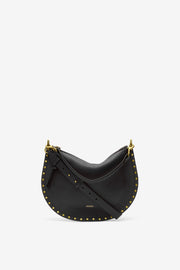 Bolso de mano oskan hobo soft zip de piel de becerro granulada - Negro - Woman