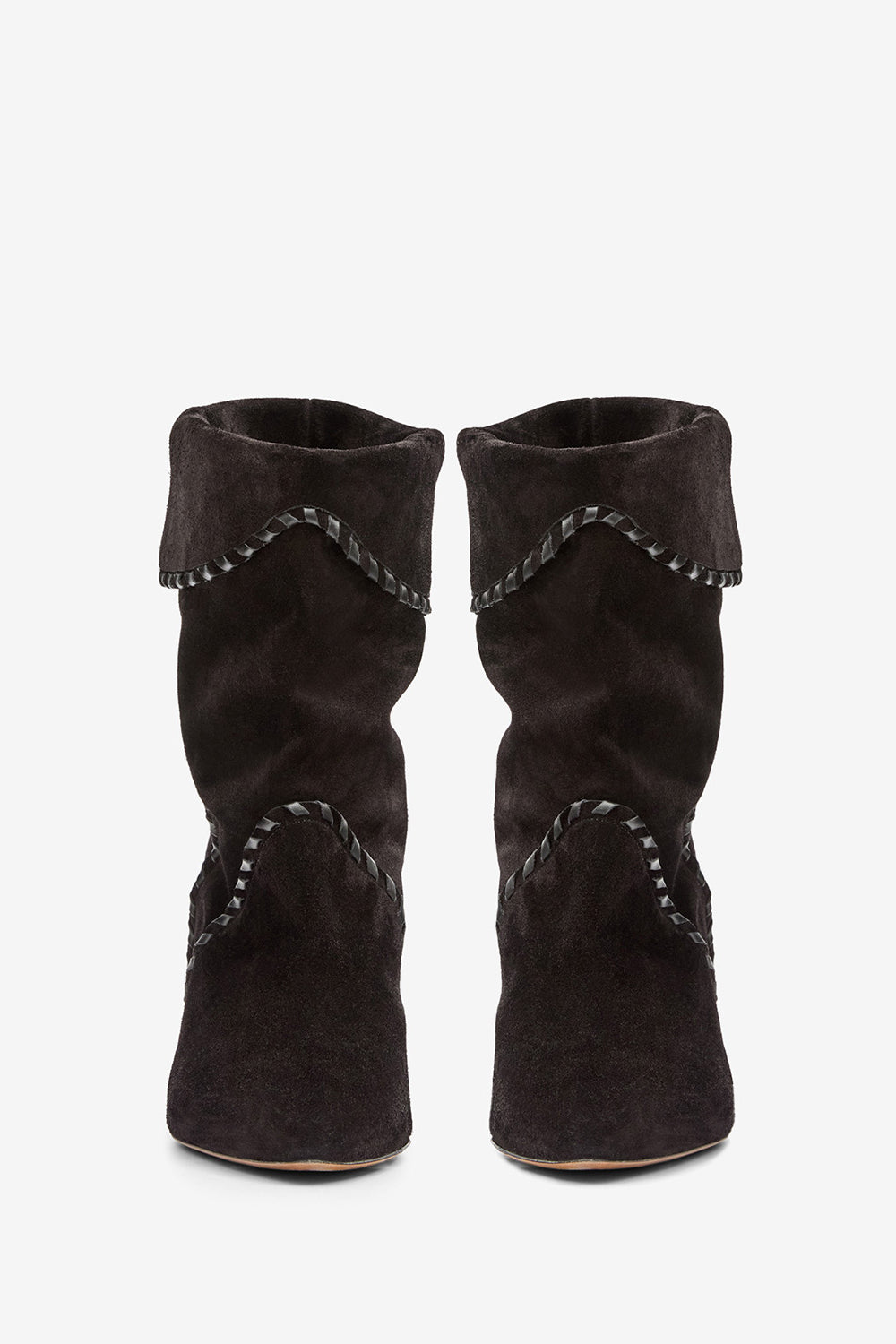 Edoa suede calfskin leather boots - Black - Woman - 4