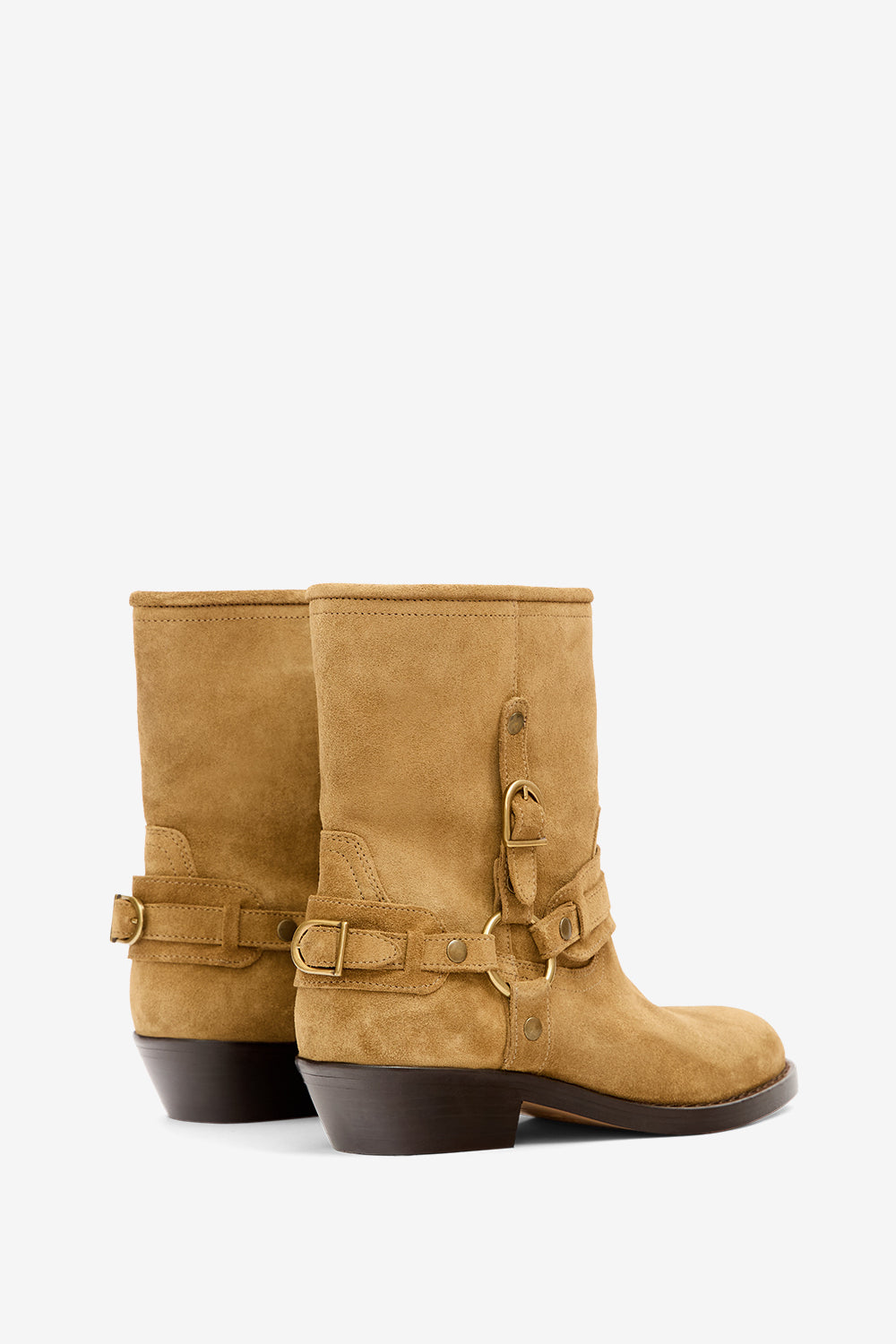 Ildred suede calfskin leather boots - Taupe - Woman - 2