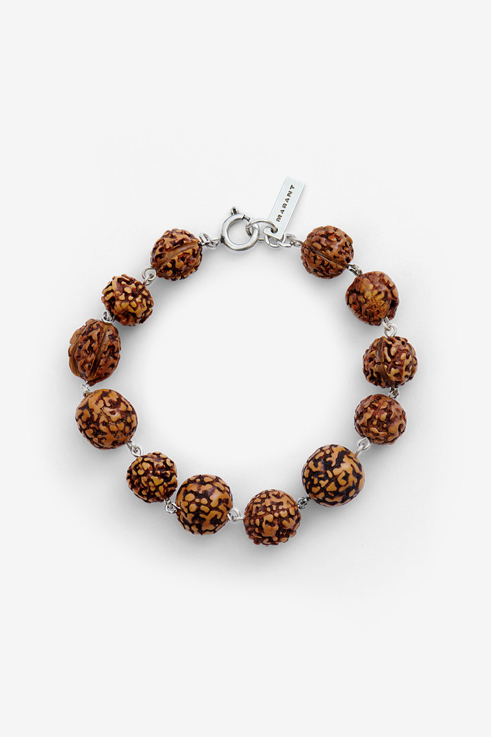 Hugh rudraksha bracelet - Natural and silver - Man - 1