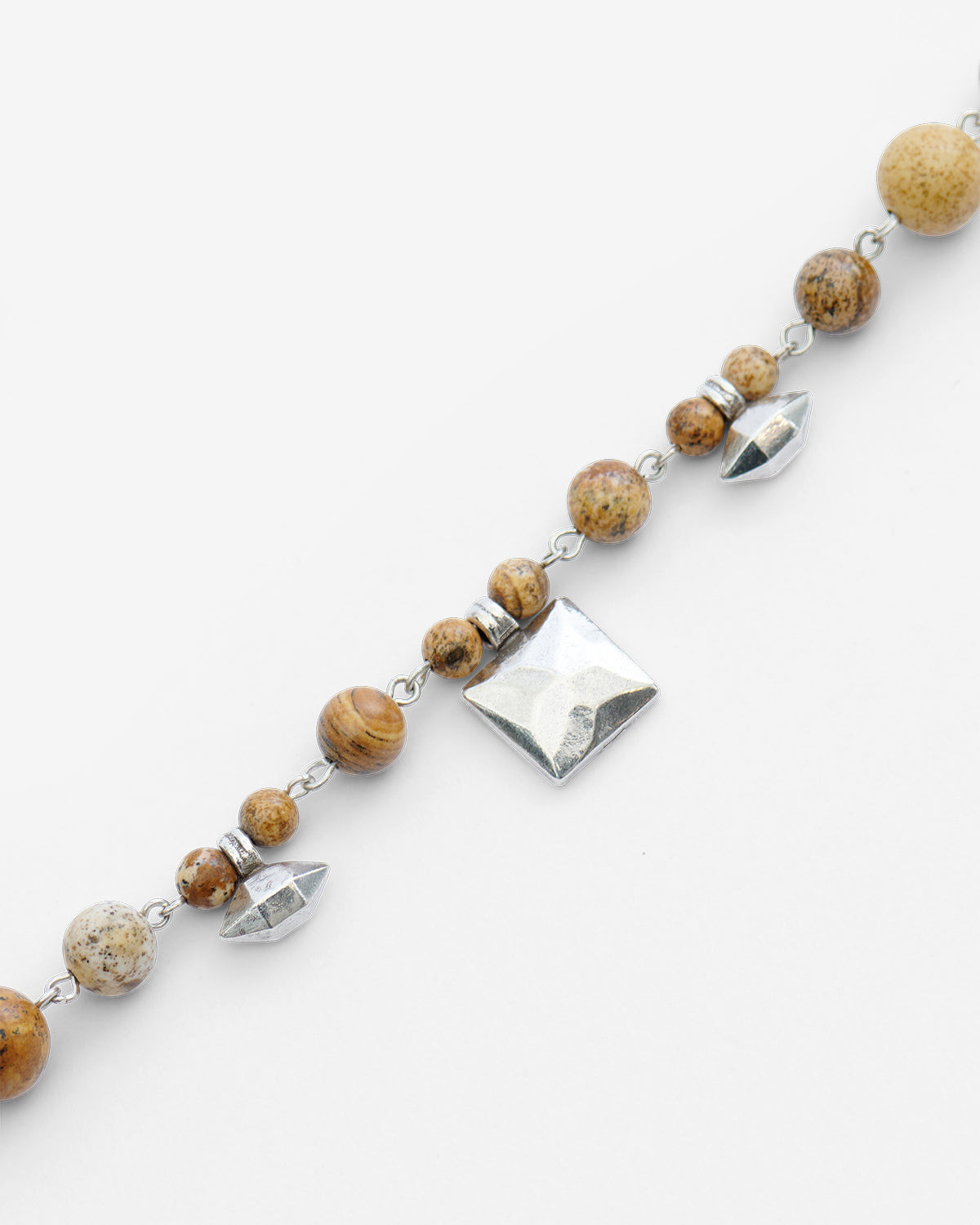 Armband jack Man Natural and silver 2