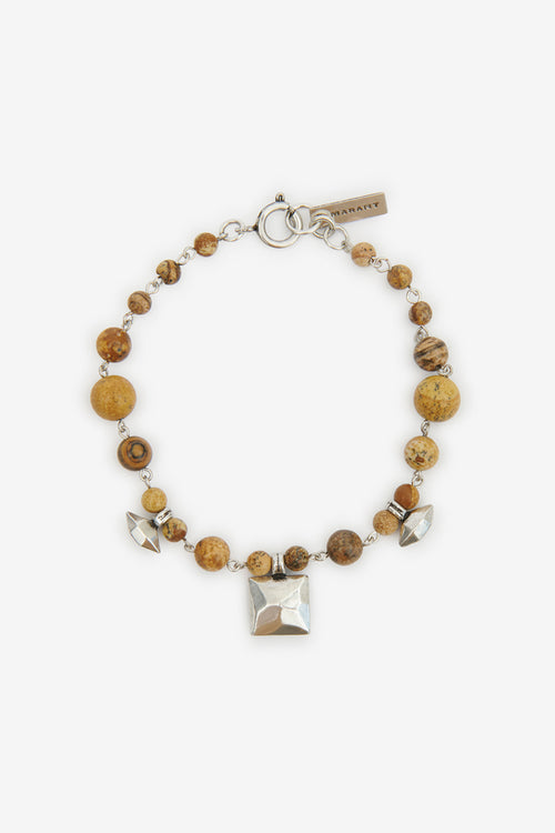 Bracelet en pierre naturelle jack - Naturel et argenté - Man