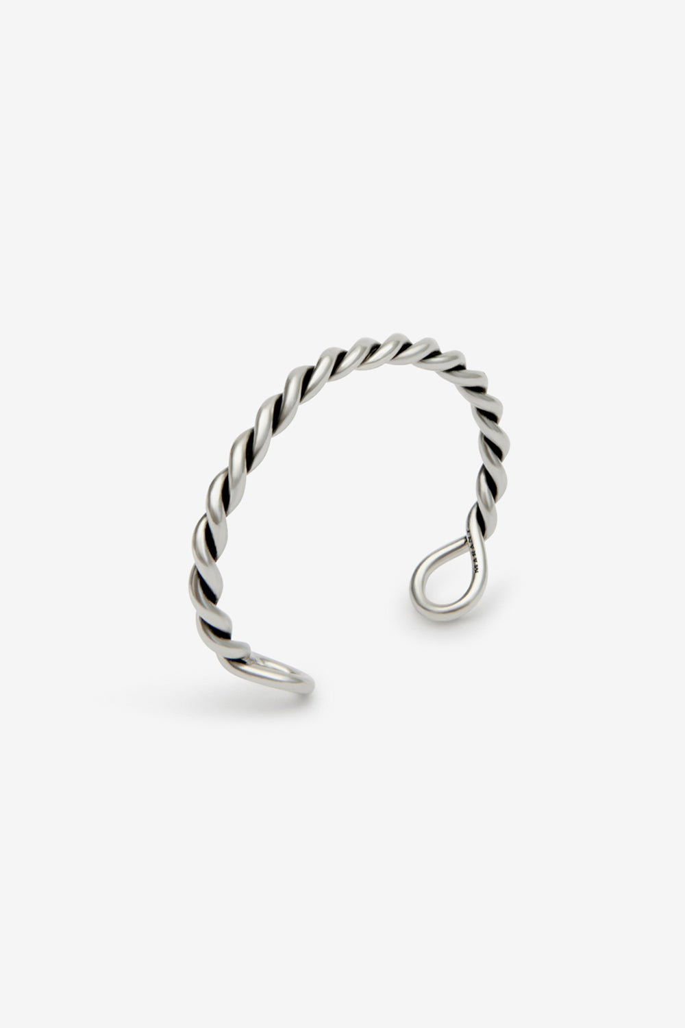 Bracelet jonc roy en laiton tressé - Argent - Man - 3
