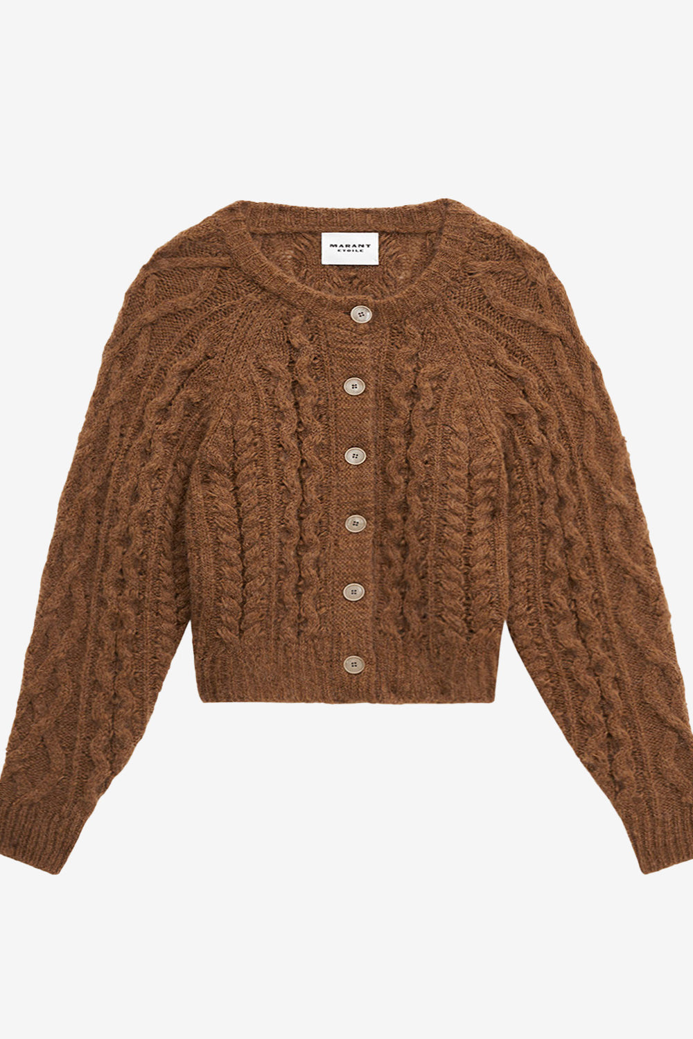 Yara cable knit cardigan - Bronze - Woman - 1