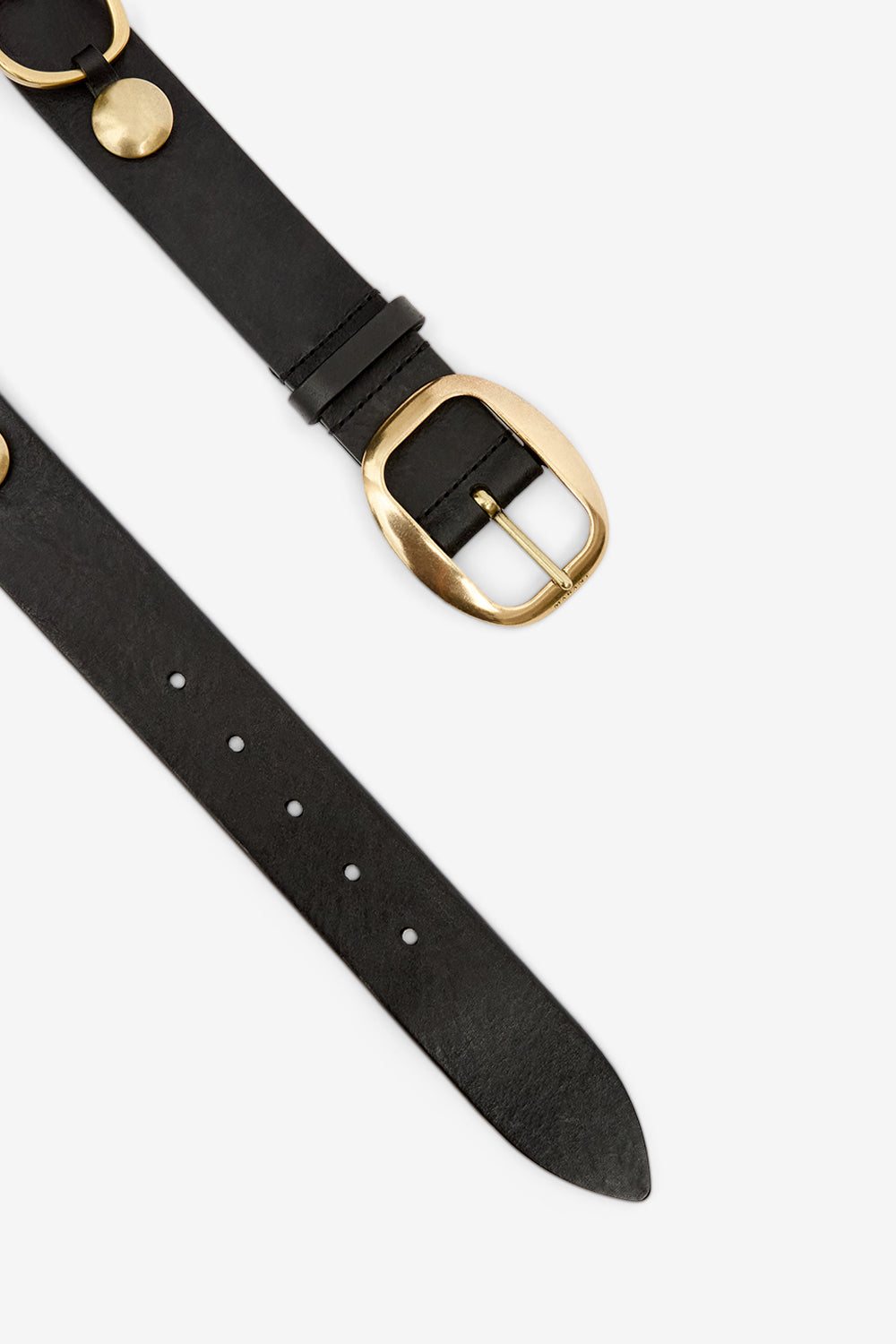 Cintura dara in pelle e metallo - Nero - Woman - 3