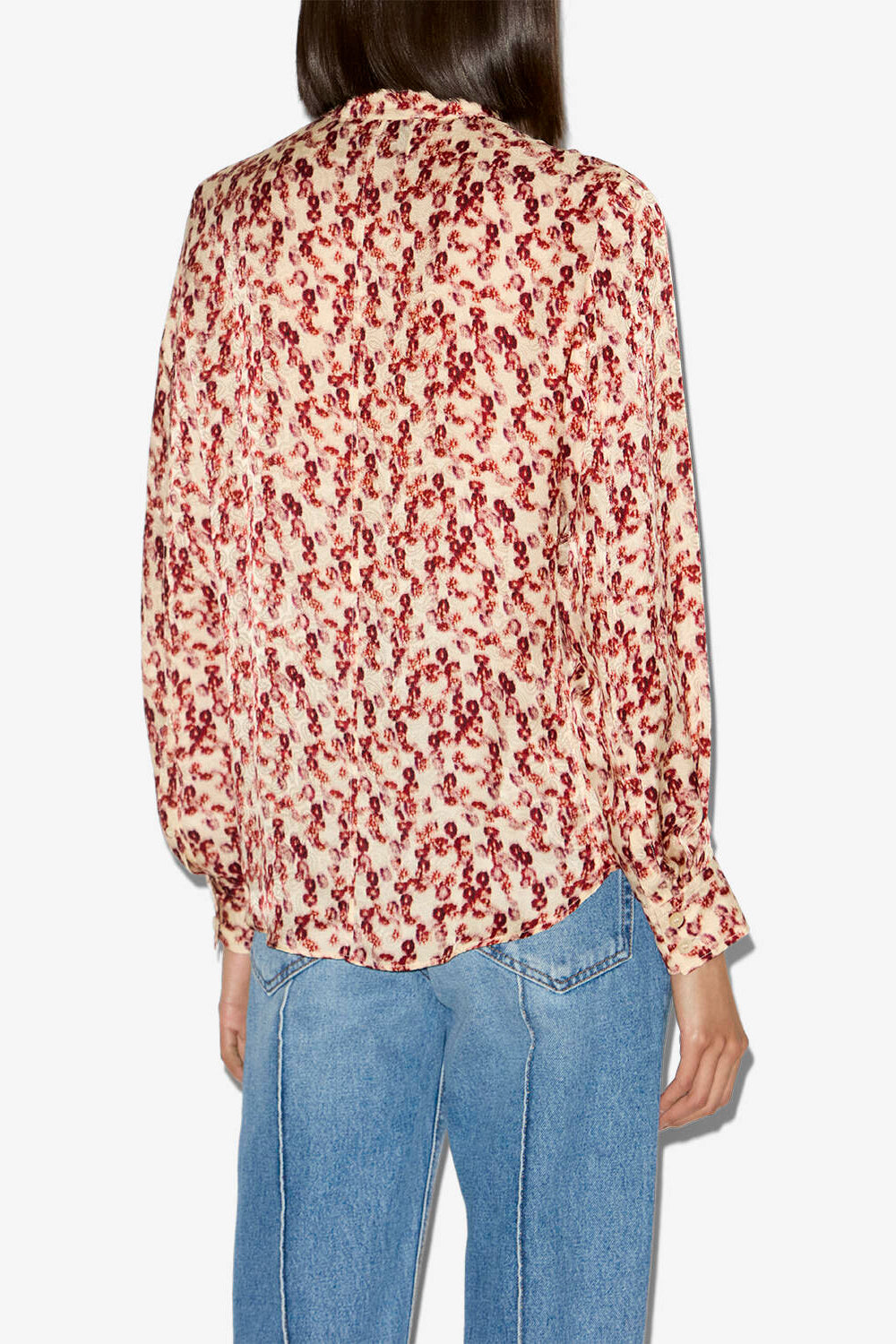 Ilda patterned jacquard shirt - Garnet - Woman - 4