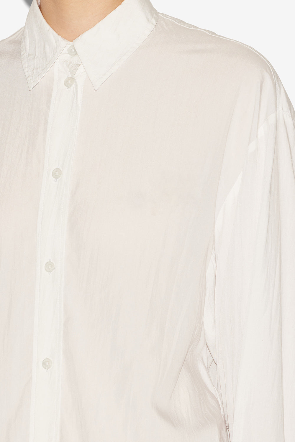 Fabriza flowing crepe shirt - White - Woman - 3