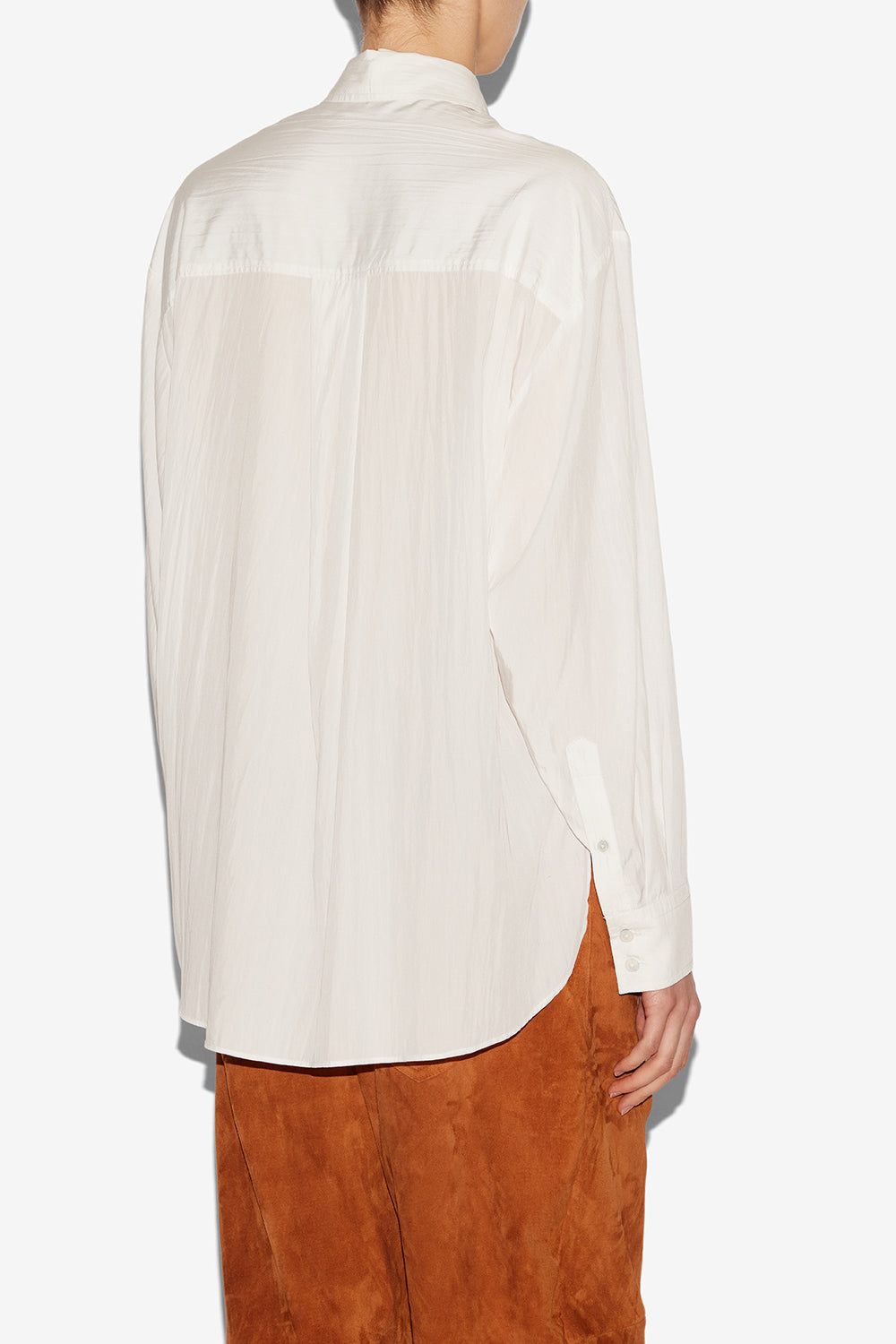 Fabriza flowing crepe shirt - White - Woman - 5