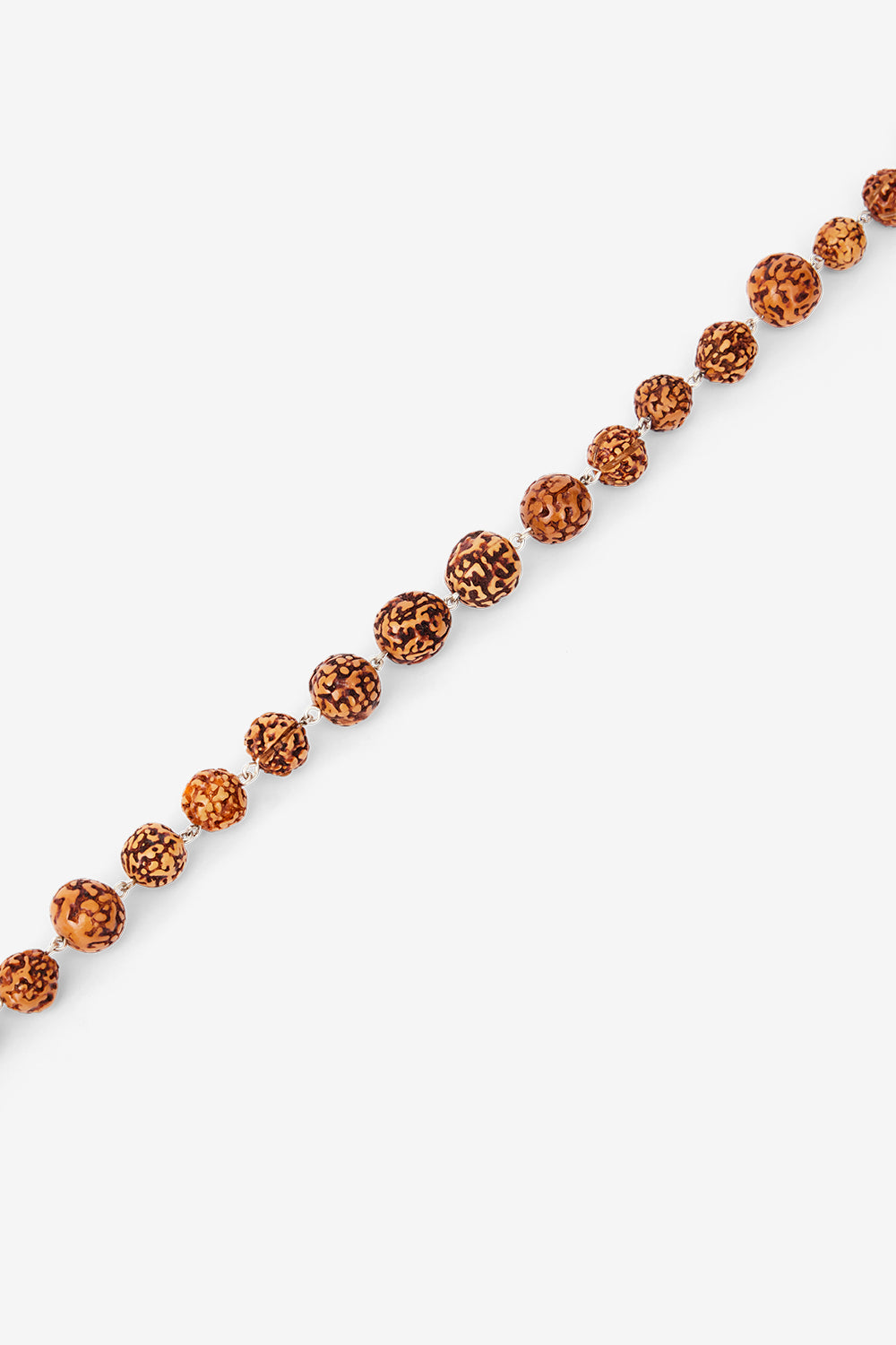 Hugh rudraksha necklace - Natural and silver - Man - 2