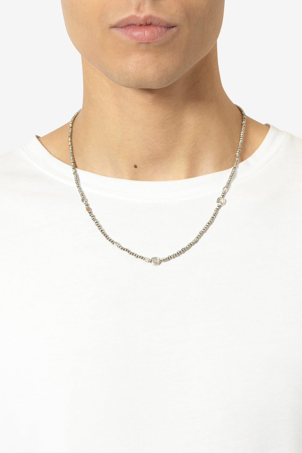 Collar gary de cuentas - Plata - Man - 2