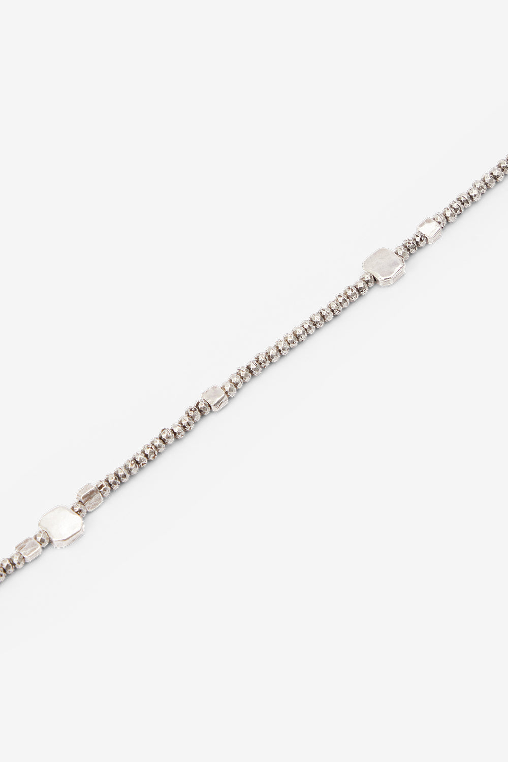 Gary beaded necklace - Silver - Man - 2