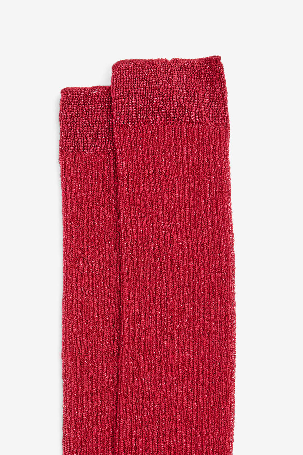 Calzini alti loula in lurex - Lampone - Woman - 2