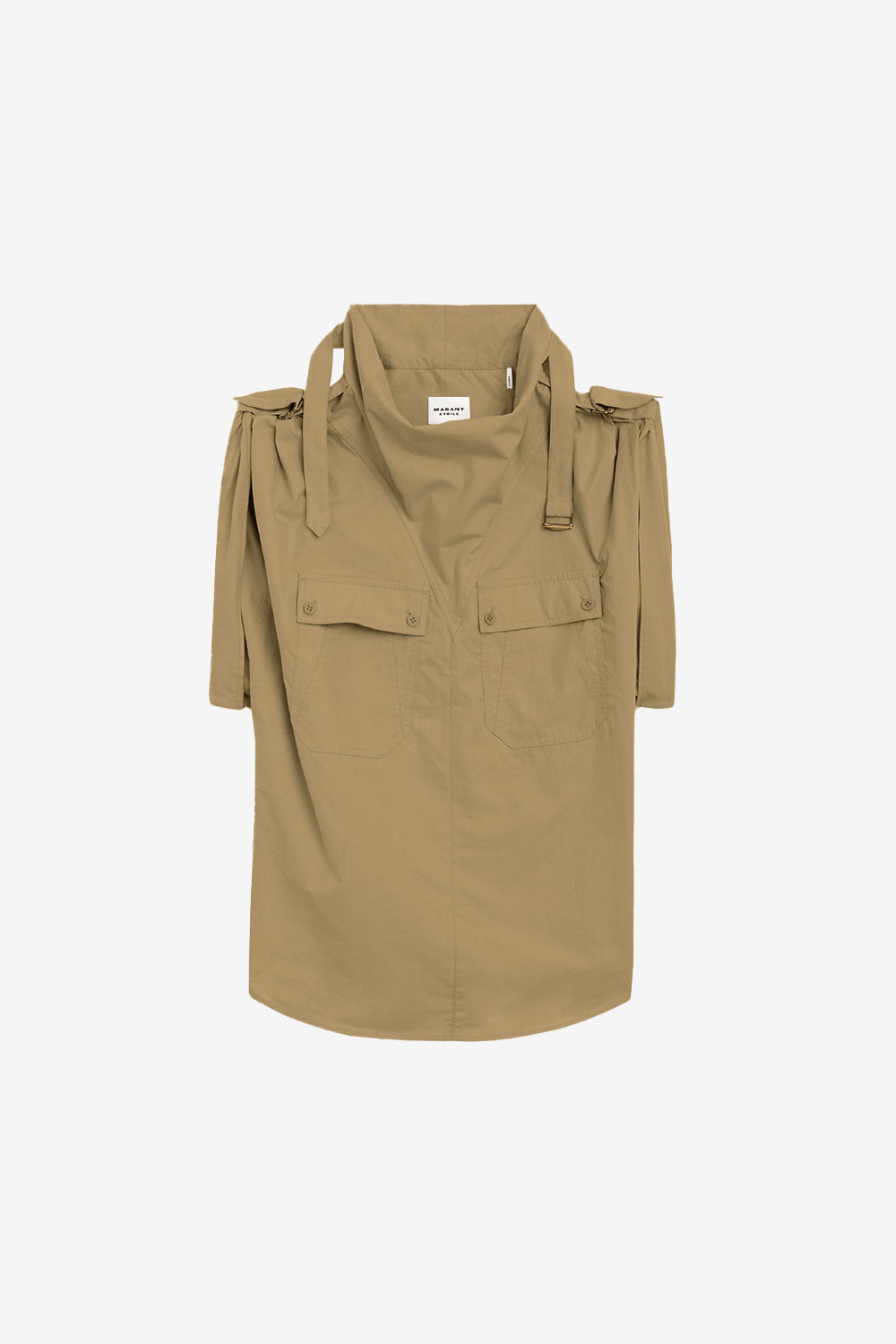 Nemia crisp cotton top - Ecru - Woman