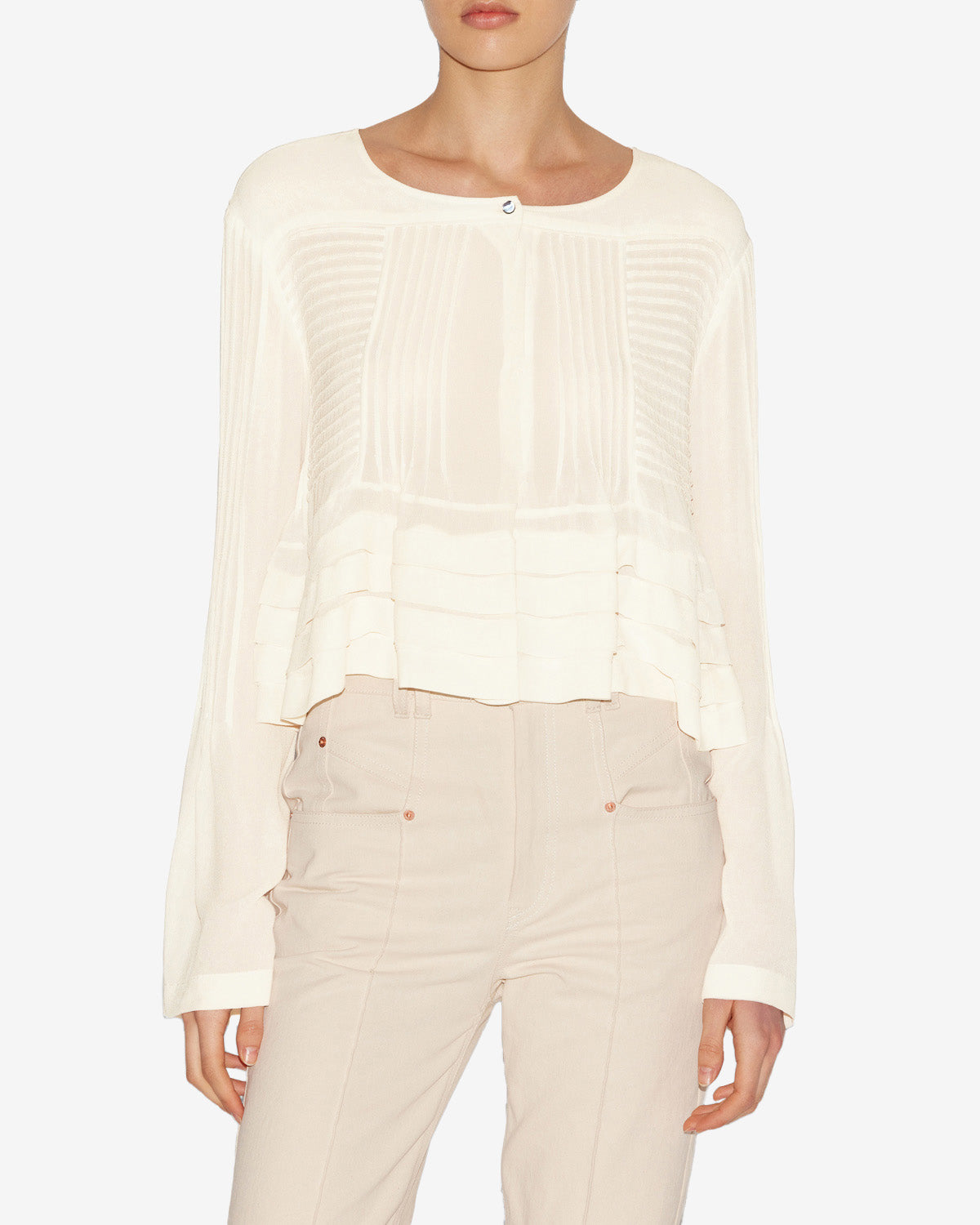 Carolia blouse Woman Ecru 2