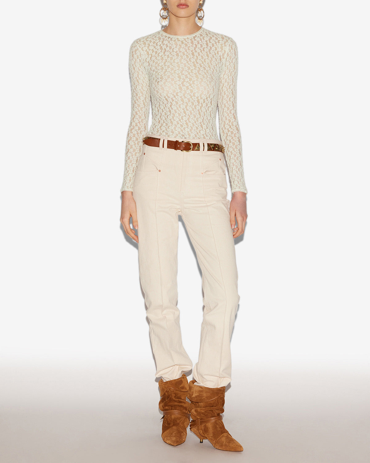 Top gaelle Woman Ecru 4