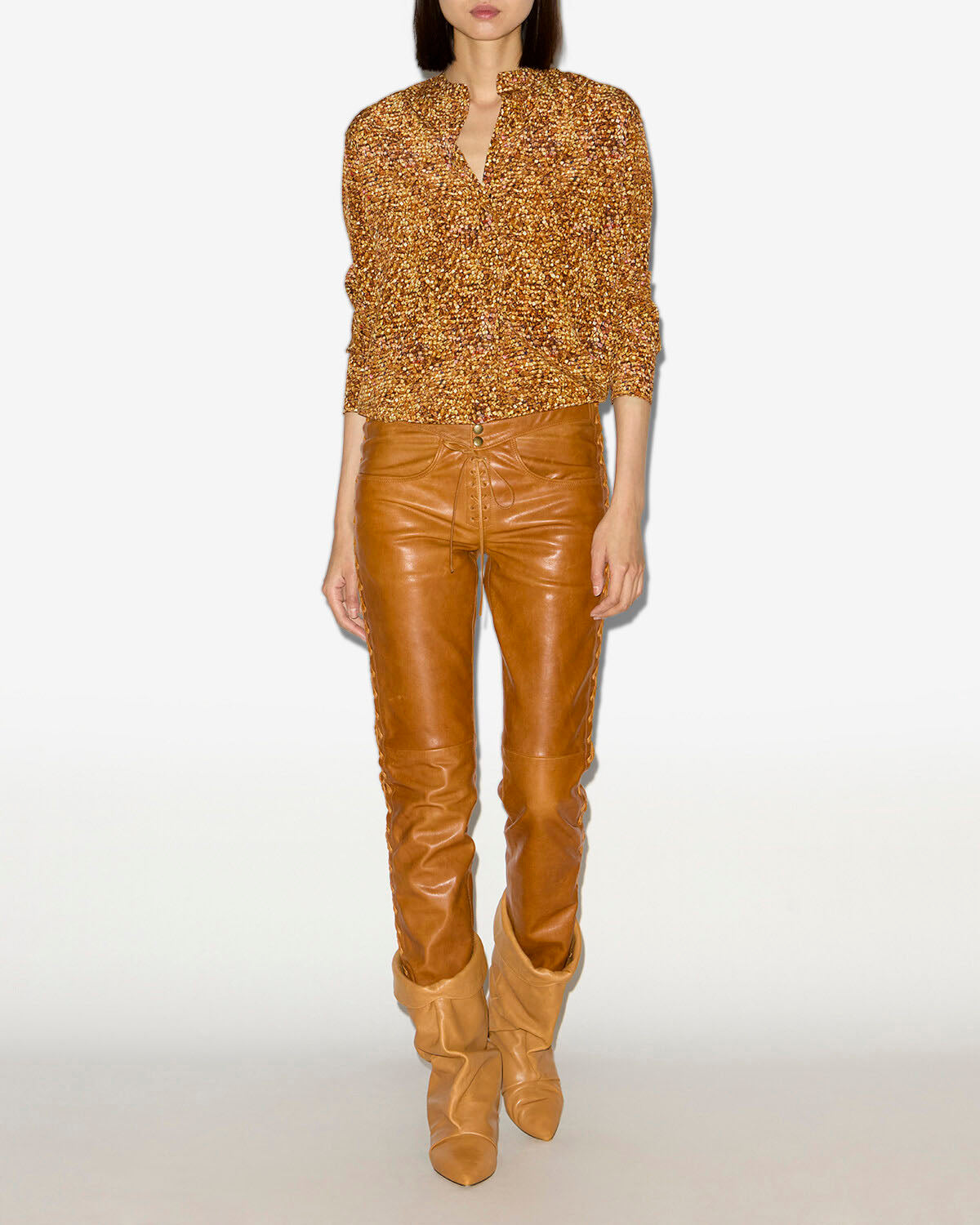 Sima blouse Woman Ochre 4