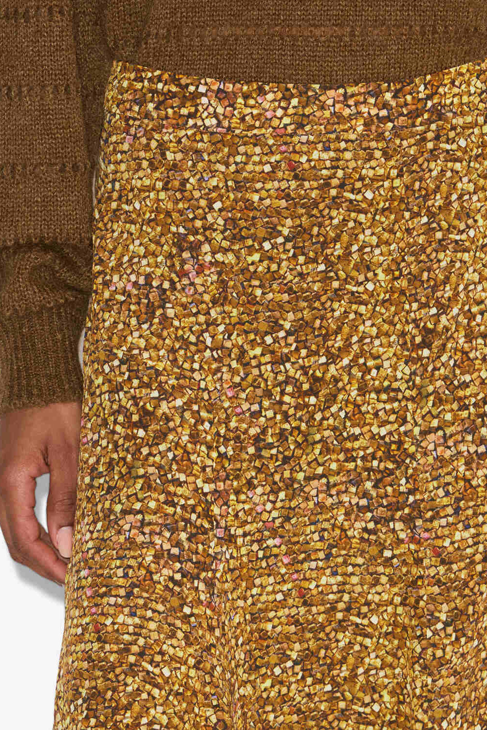 Hortensia printed midi skirt - Ochre - Woman - 3