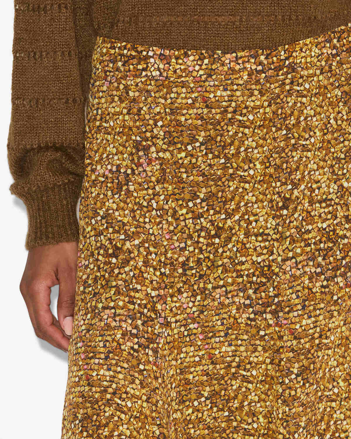 Falda hortensia Woman Ochre 1