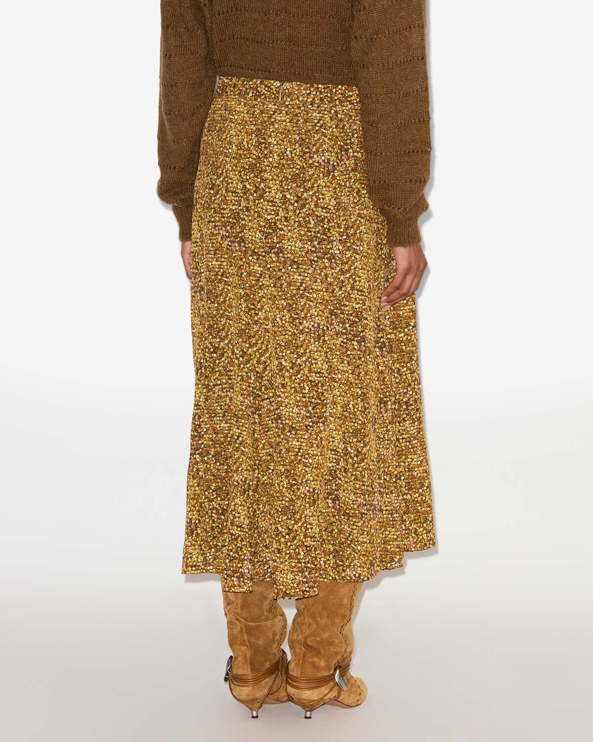 Falda hortensia Woman Ochre 2