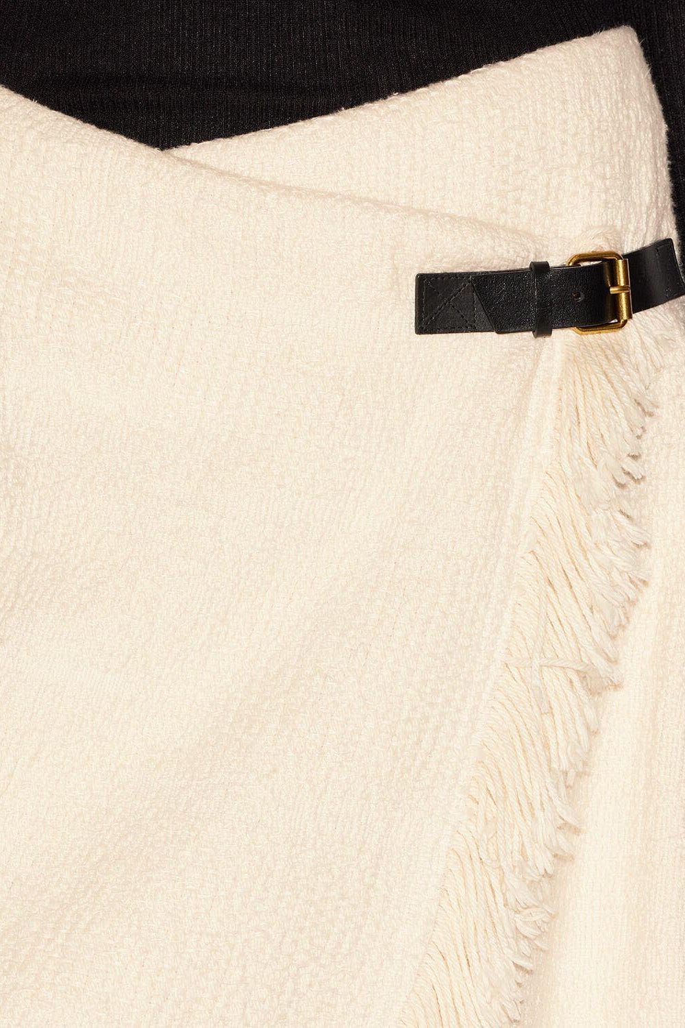 Galla cotton and linen wrap skirt - Ecru - Woman - 3