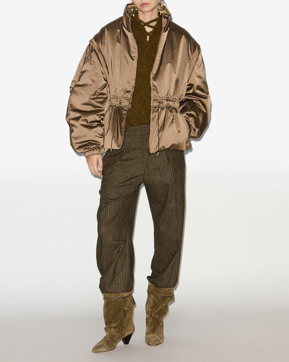 Dastyni coat Woman Khaki 4