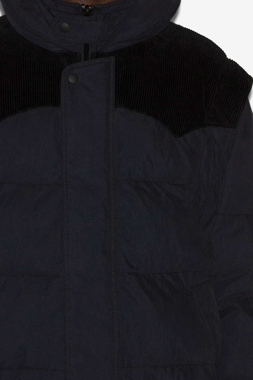 Dawson short cotton down coat - Black - Man - 3