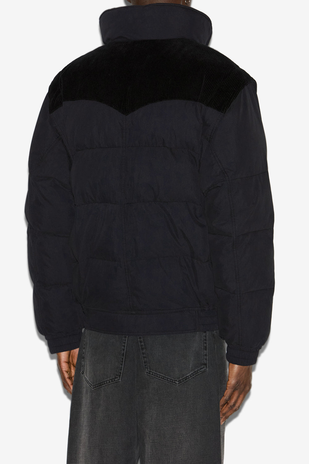 Dawson short cotton down coat - Black - Man - 5