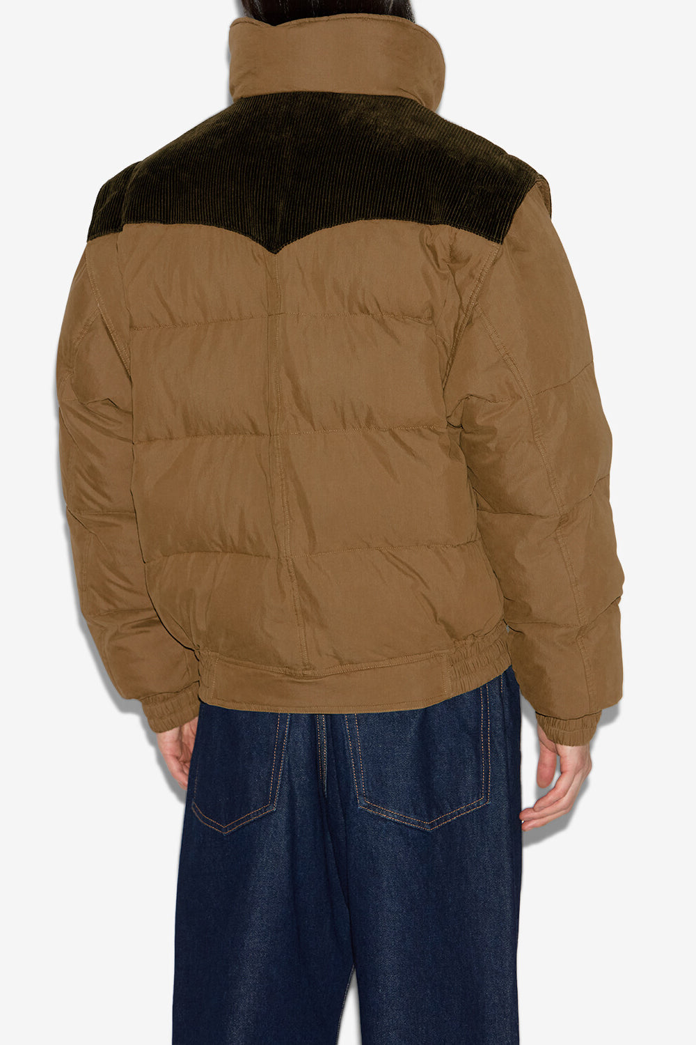 Dawson short cotton down coat - Khaki - Man - 5