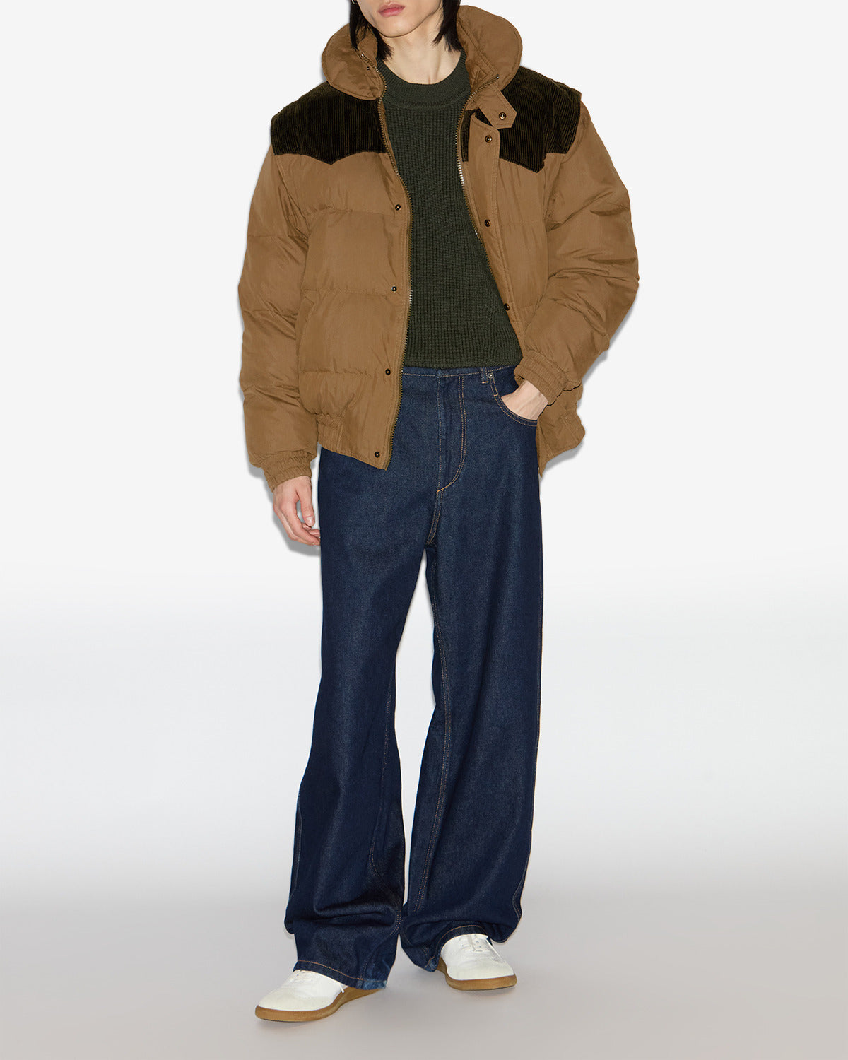 Dawson 코트 Man 카키색 옷감 4