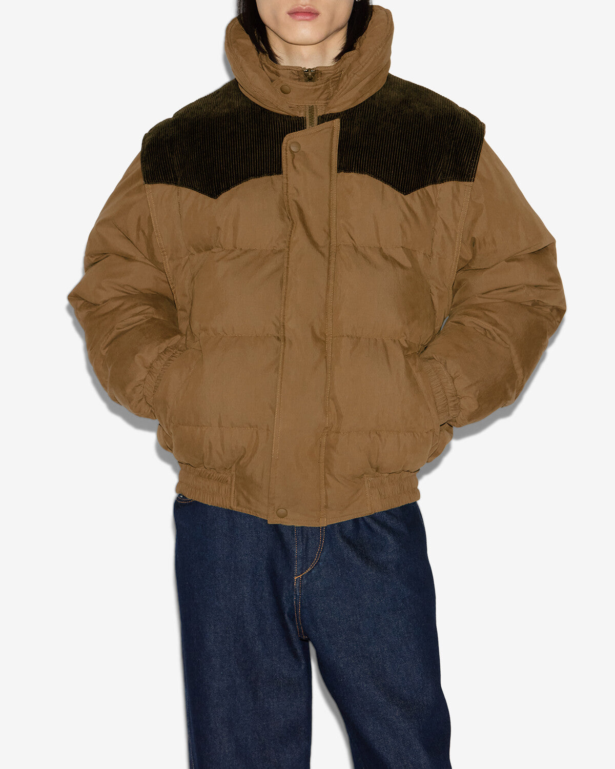 Dawson 코트 Man 카키색 옷감 5