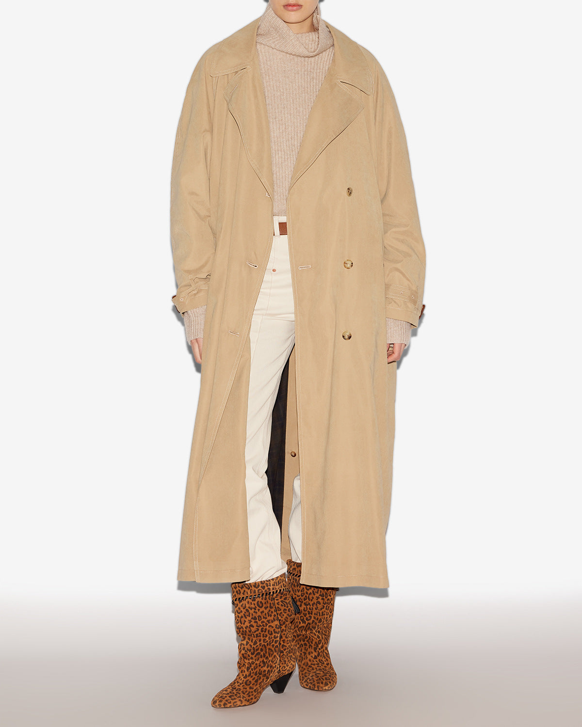 Abrigo elea Woman Beige 4