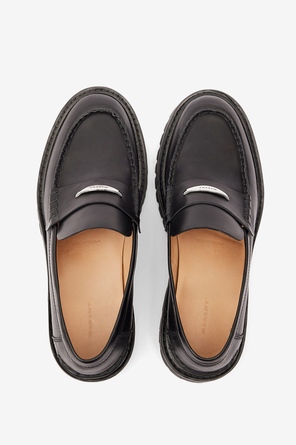 Frezzah calfskin leather loafers - Black - Man - 4
