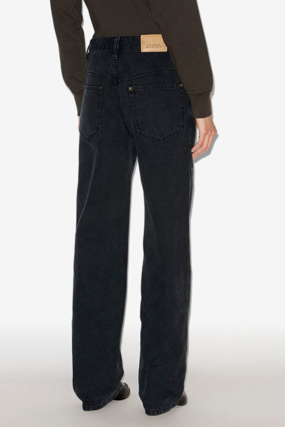 Brinley high-rise denim pants - Black - Woman - 5