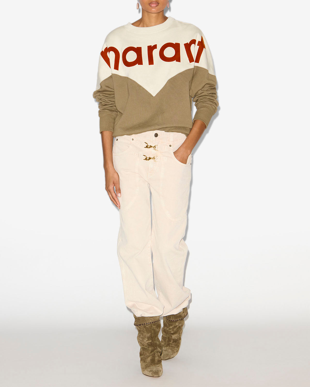 Brinley pants Woman Ecru 4