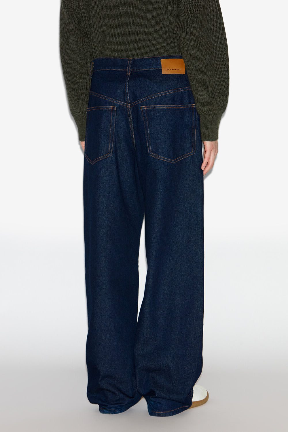 Weite jeans jameson aus unbearbeitetem denim - Dark midnight - Man - 5
