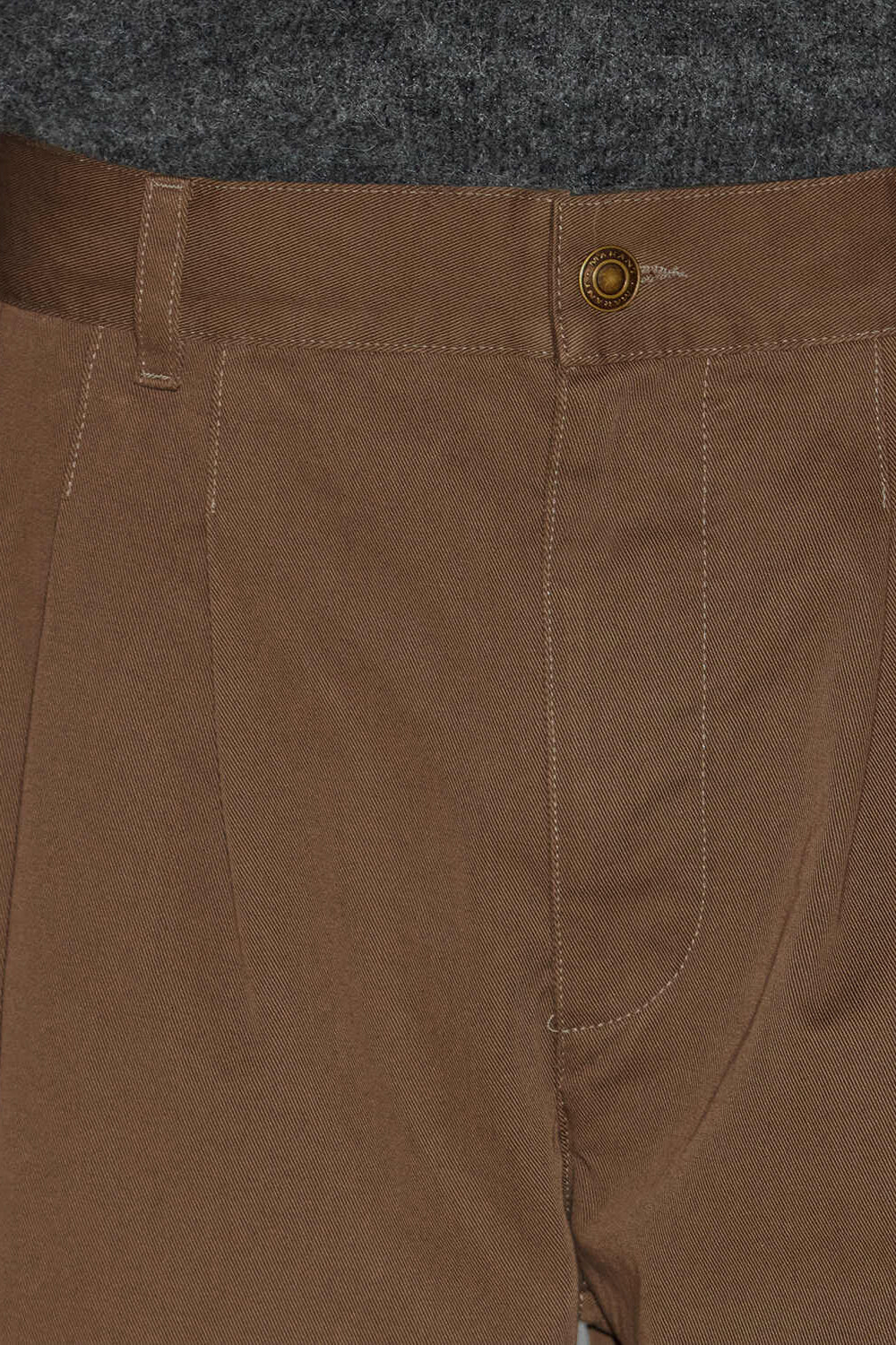 Hose kostin aus baumwollserge - Mocha - Man - 3