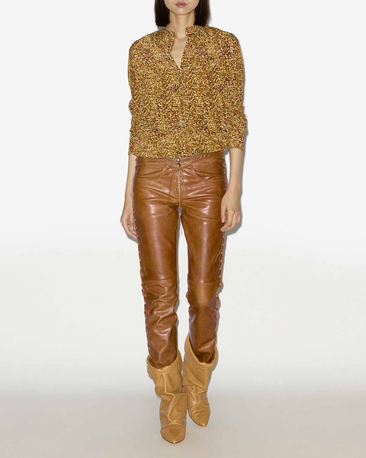 Pantaloni cyerra Woman Cognac 4