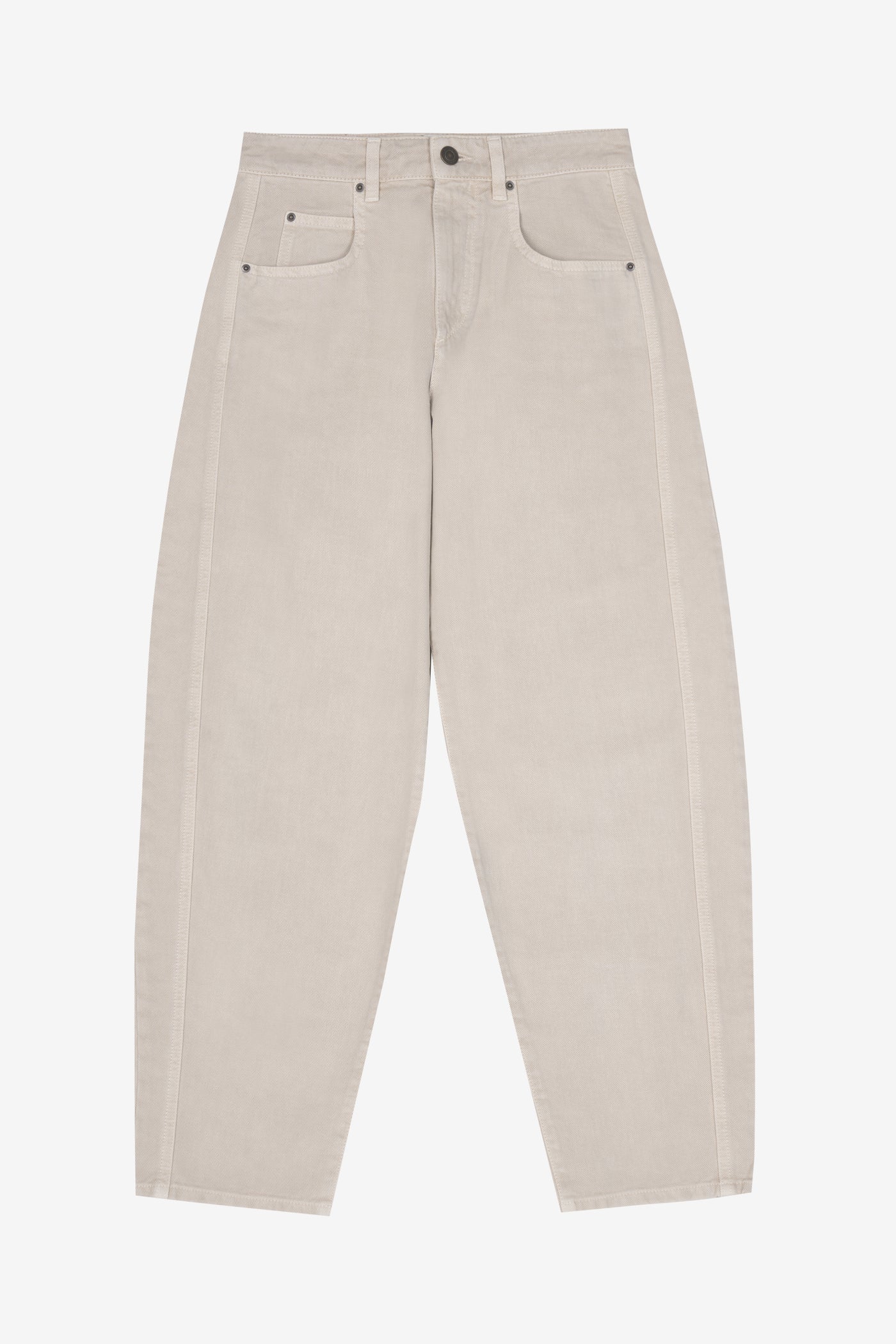 Oriane denim barrel jeans - Ecru - Woman - 1