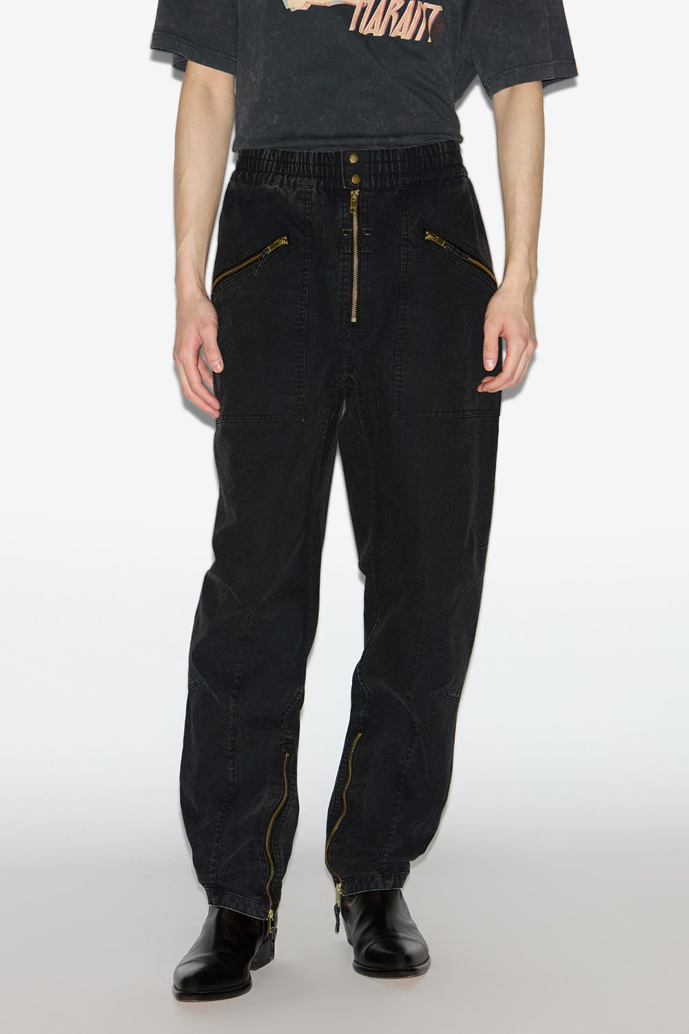 Hose tils aus baumwolle - Schwarz gewaschen - Man - 3