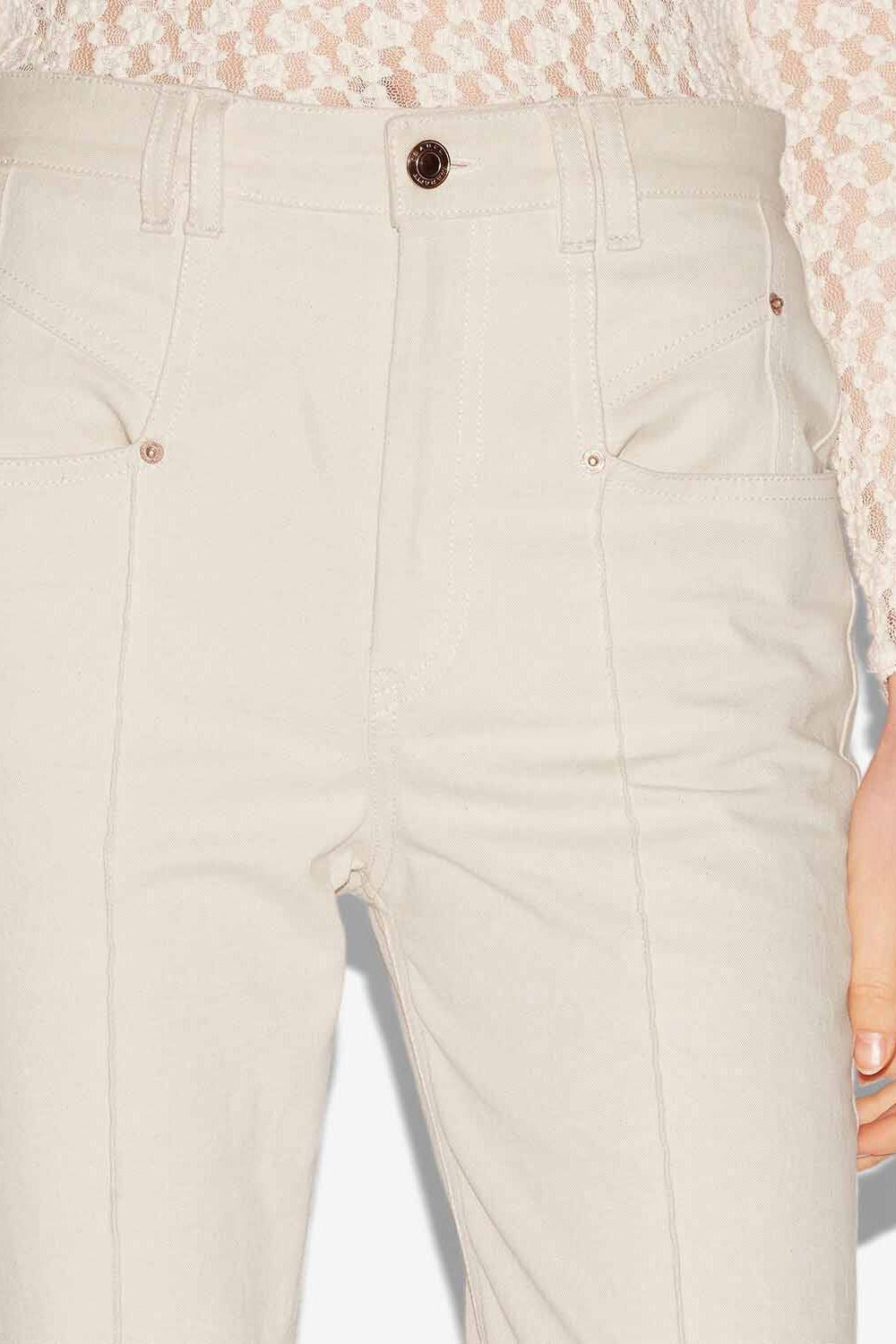 Jean lirokae en denim - Écru - Woman - 3