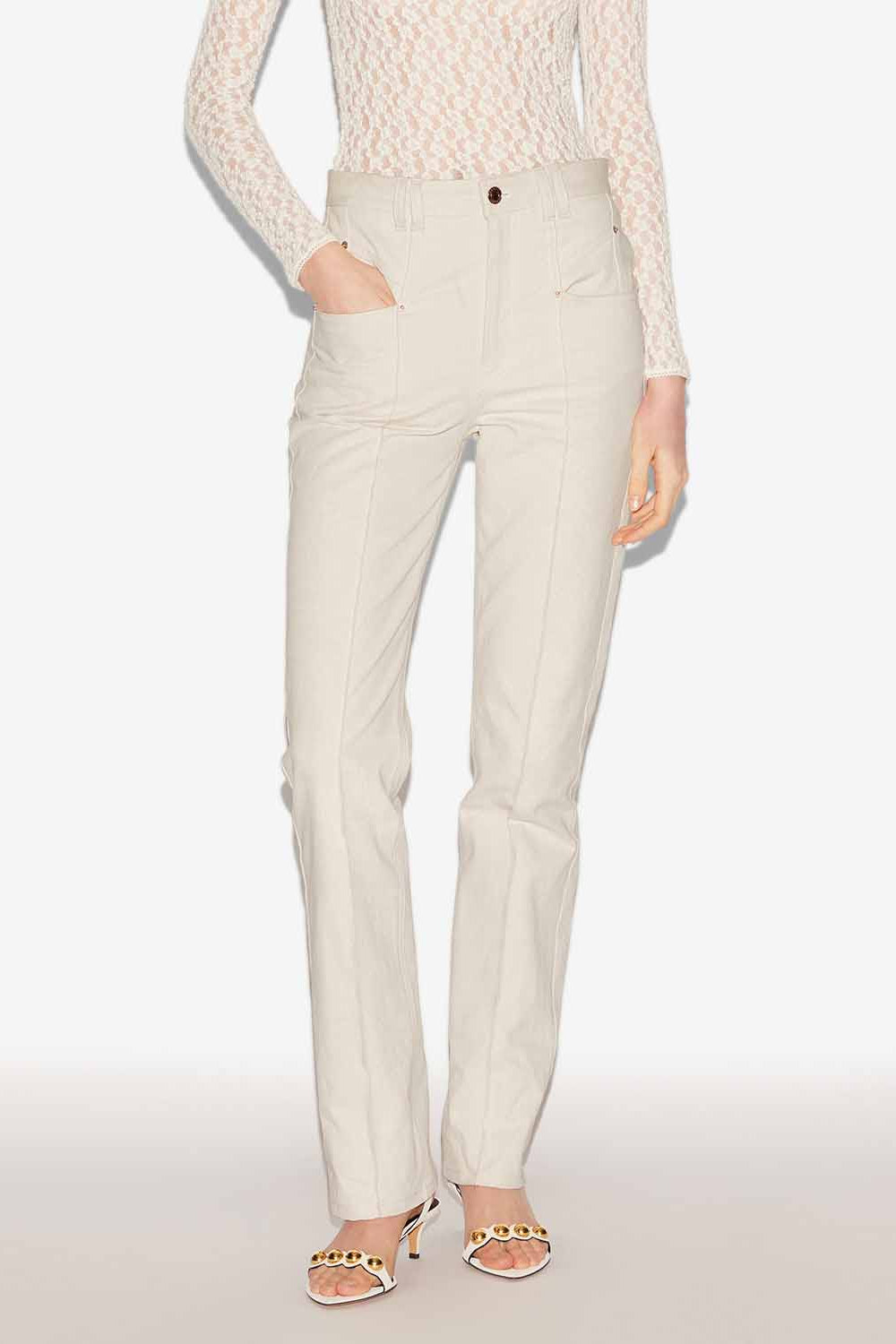 Jean lirokae en denim - Écru - Woman - 4