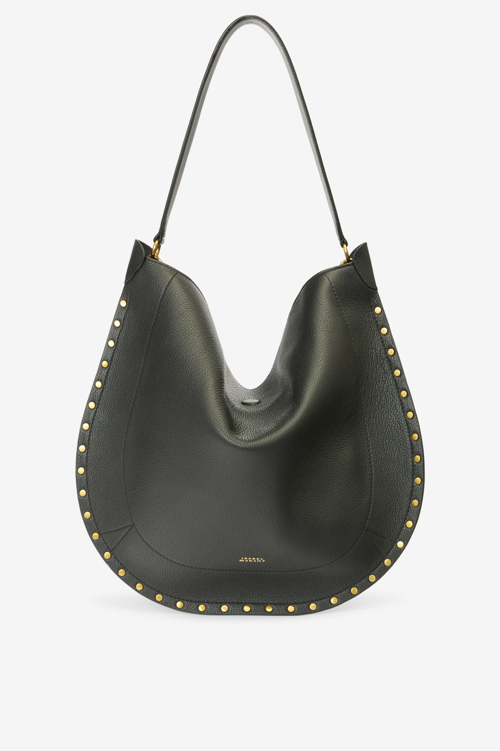 Oskan hobo soft grained calfskin leather handbag - Black - Woman - 1