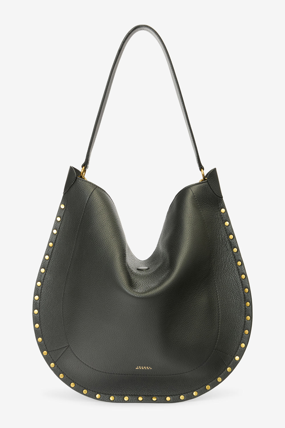 Oskan hobo soft grained calfskin leather handbag - Black - Woman - 1